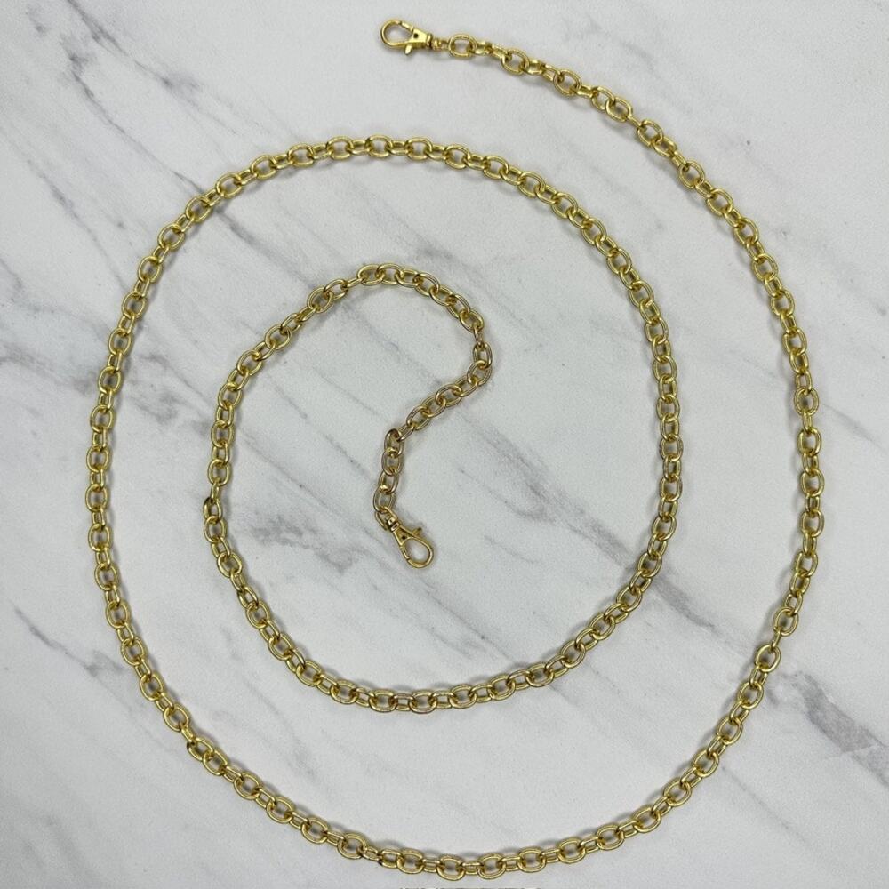 Crossbody Gold Tone Chain Link Purse Replacement Strap